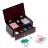 Набор для покера (2 колоды карт, фишки, 2 кубика) Linea Argenti